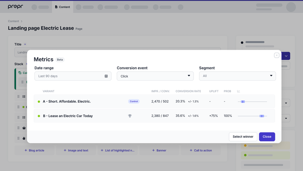 Metrics example