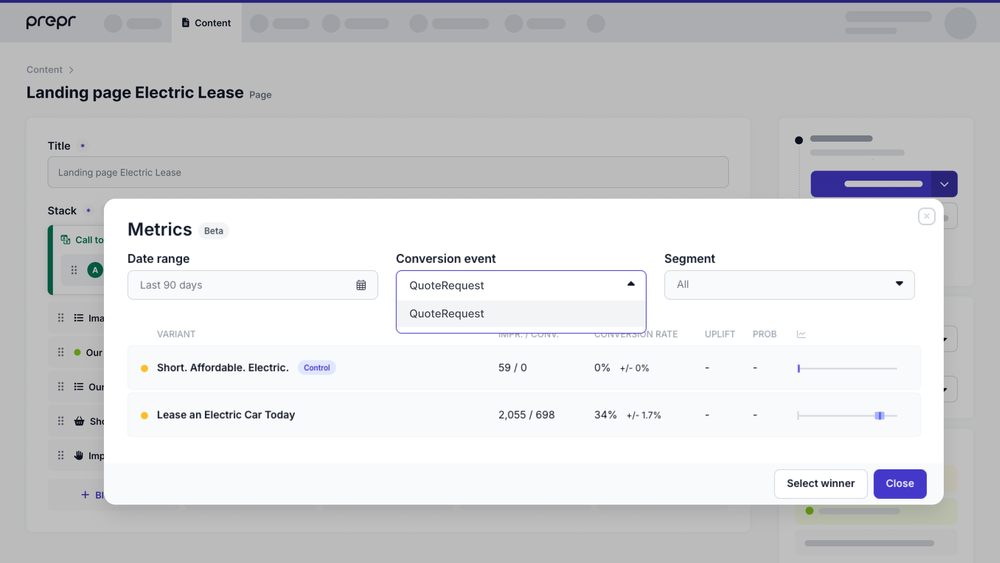 conversion event filter