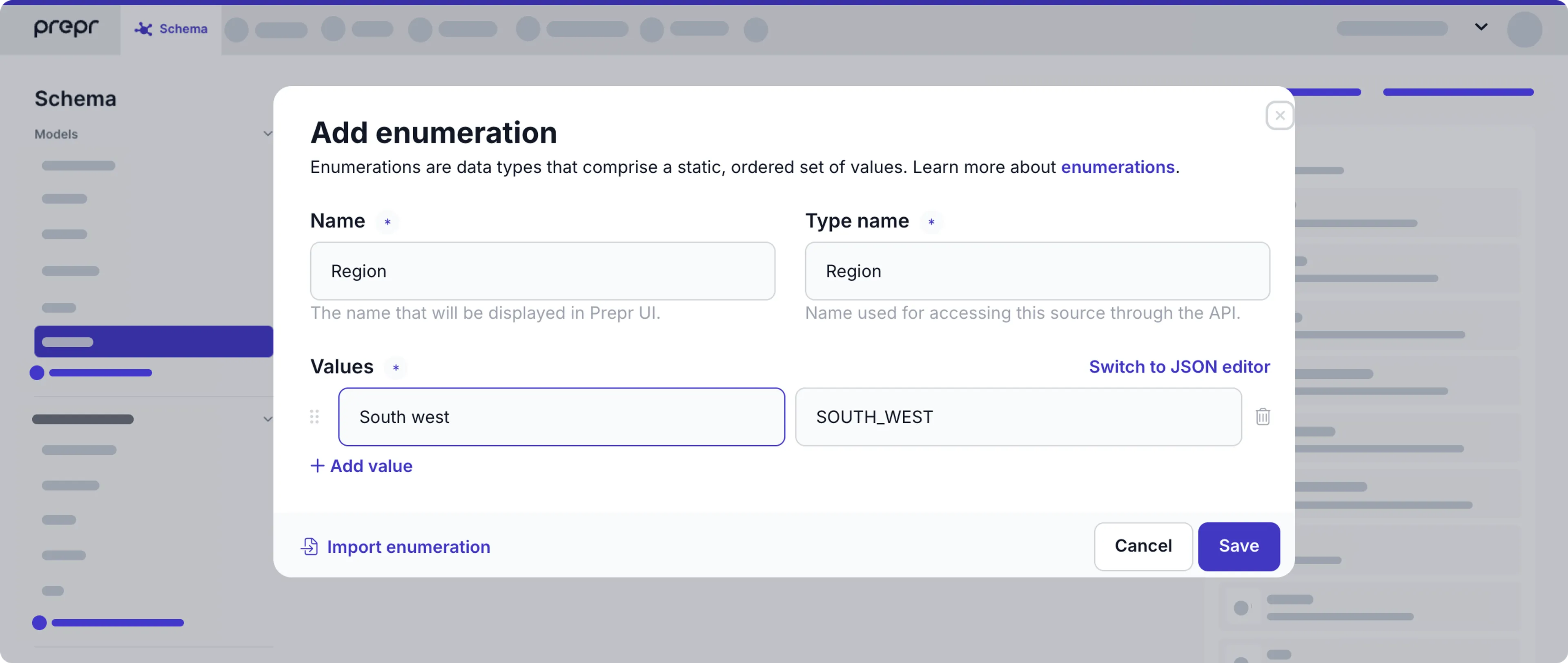 add enumeration