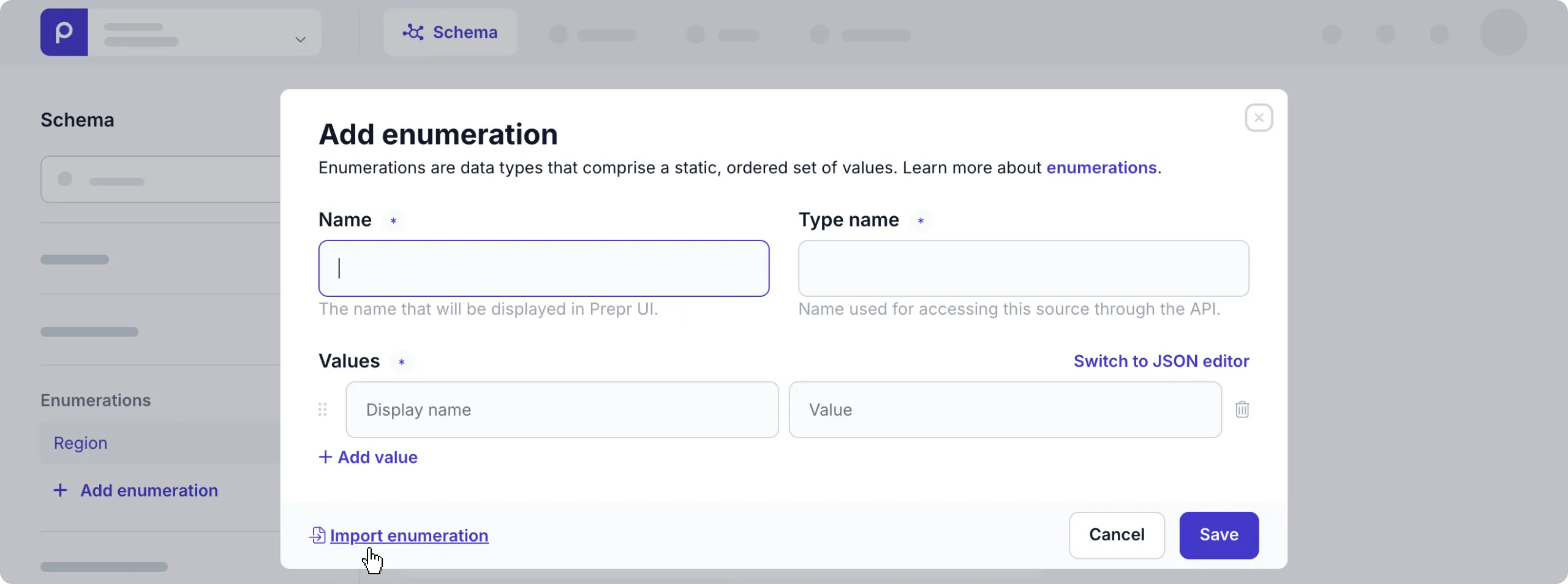 import enumeration