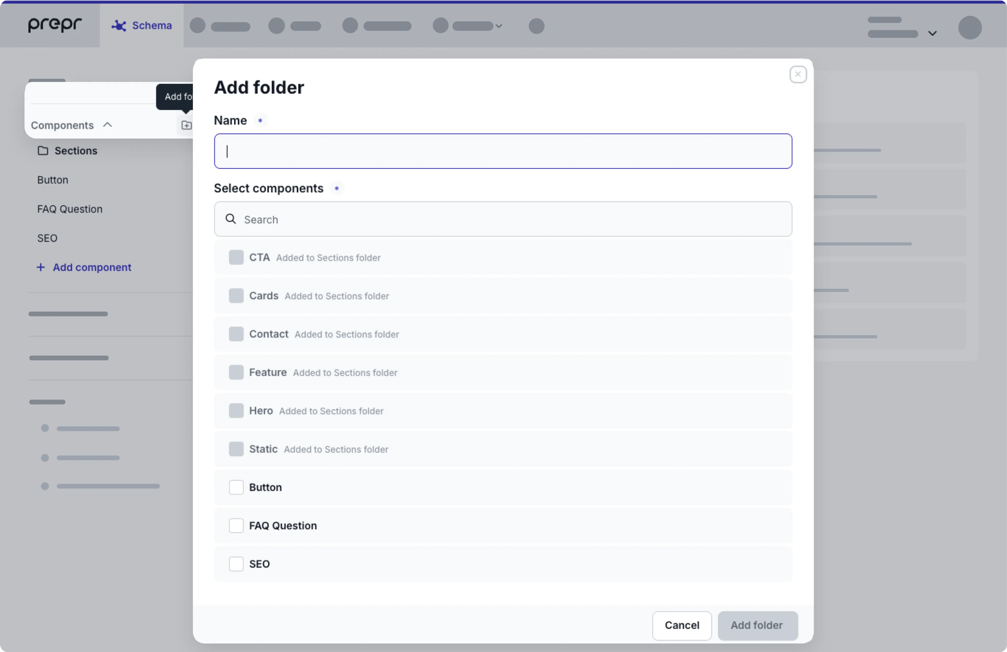 component folder
