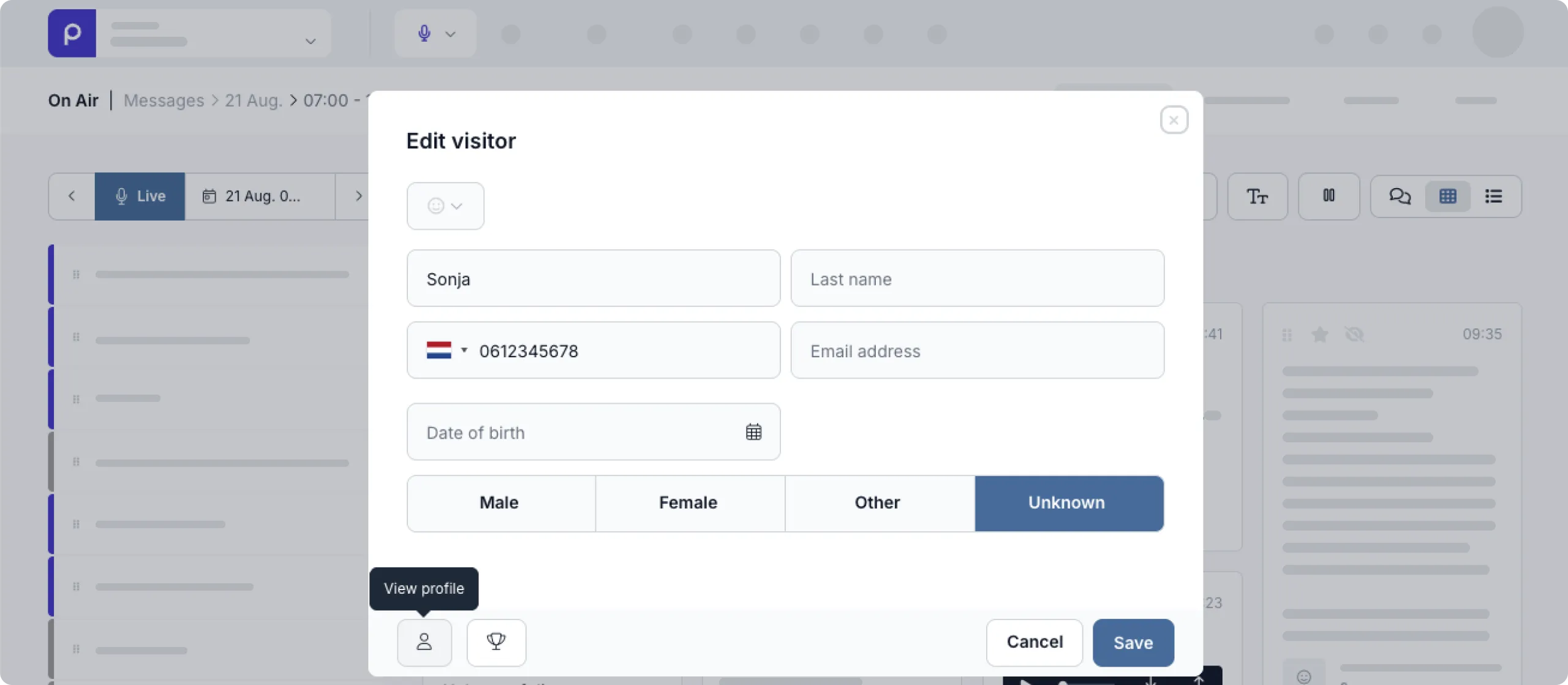 Access profiles directly