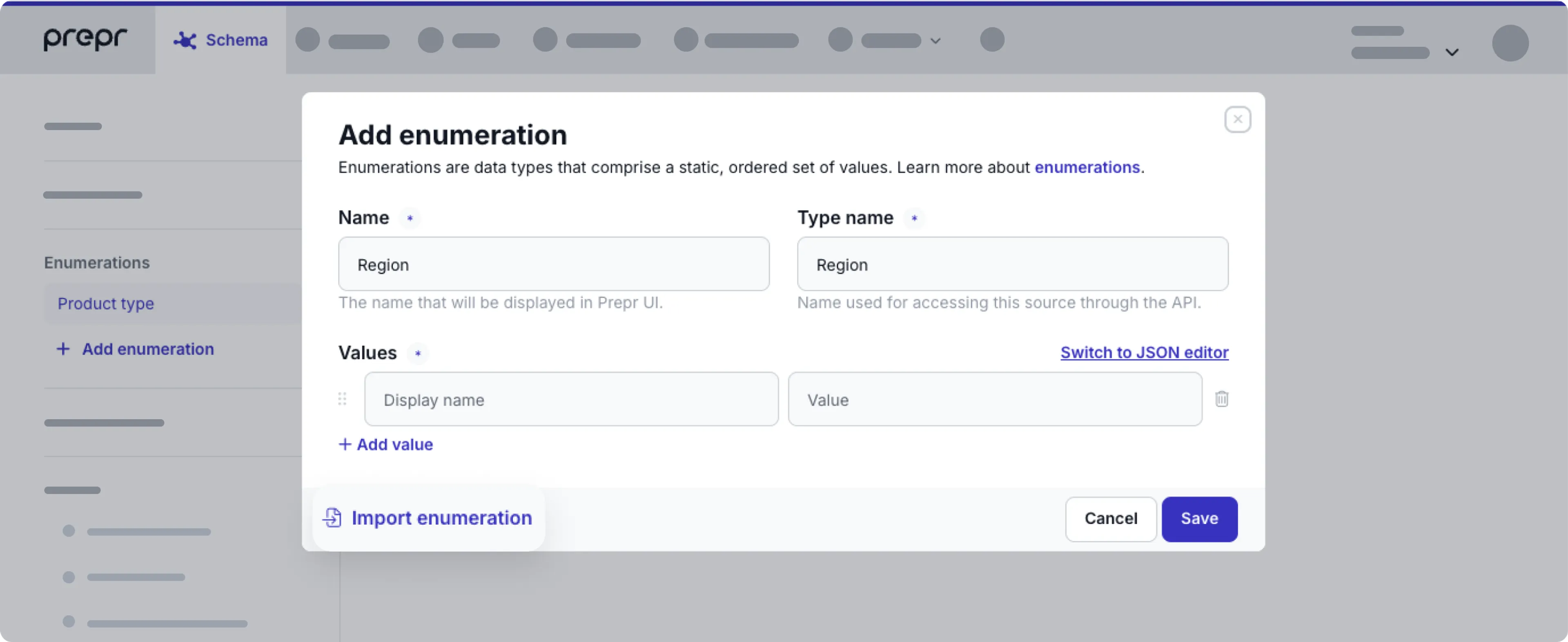 import enumeration