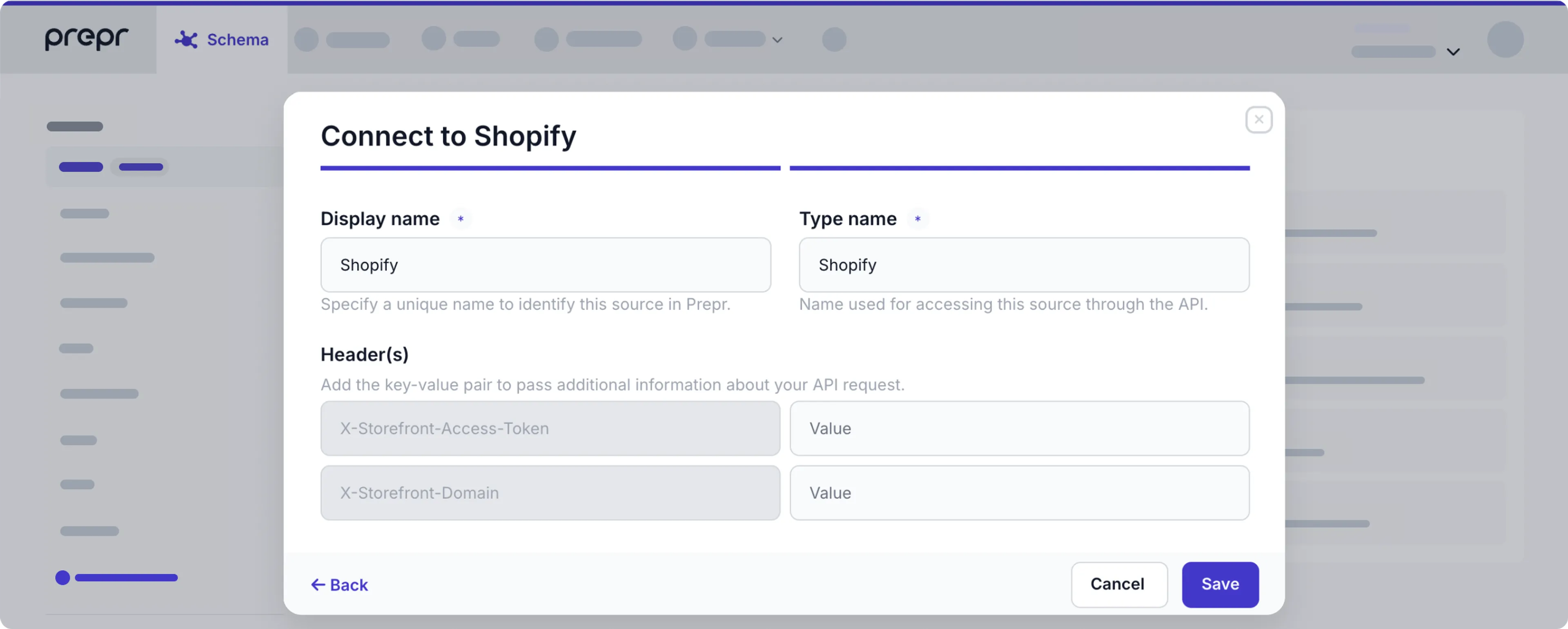 Shopify integration app