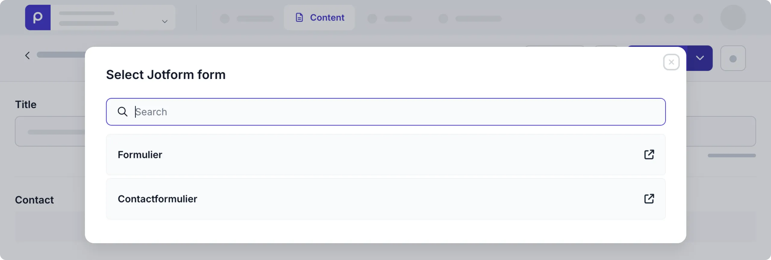 example content item