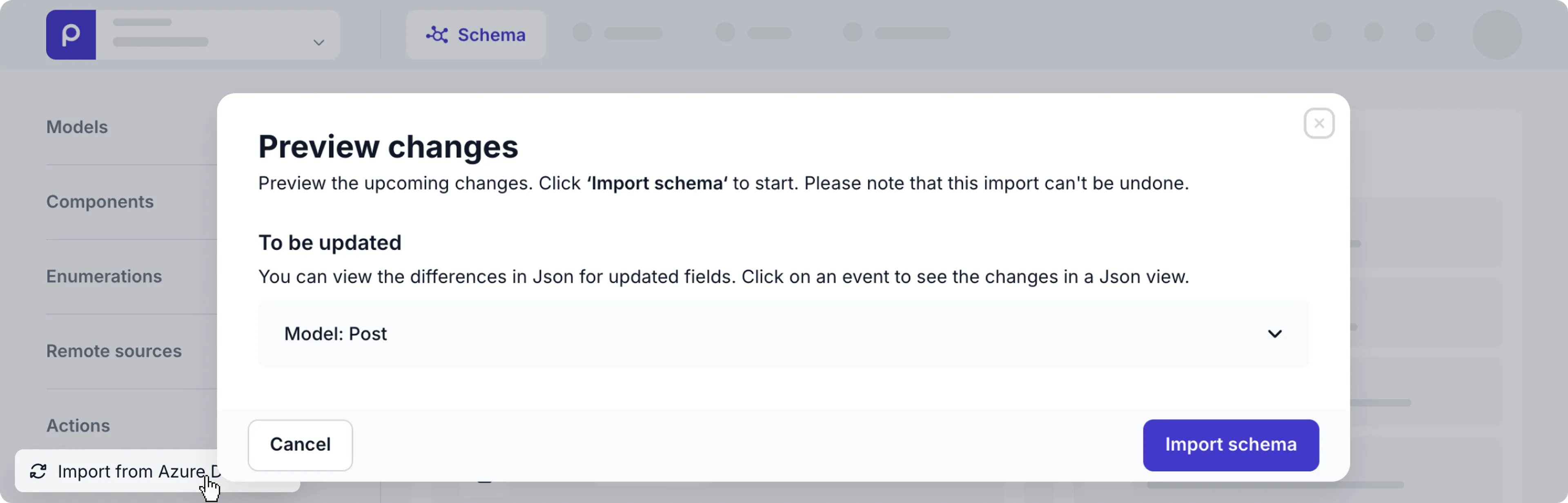 preview Azure DevOps import