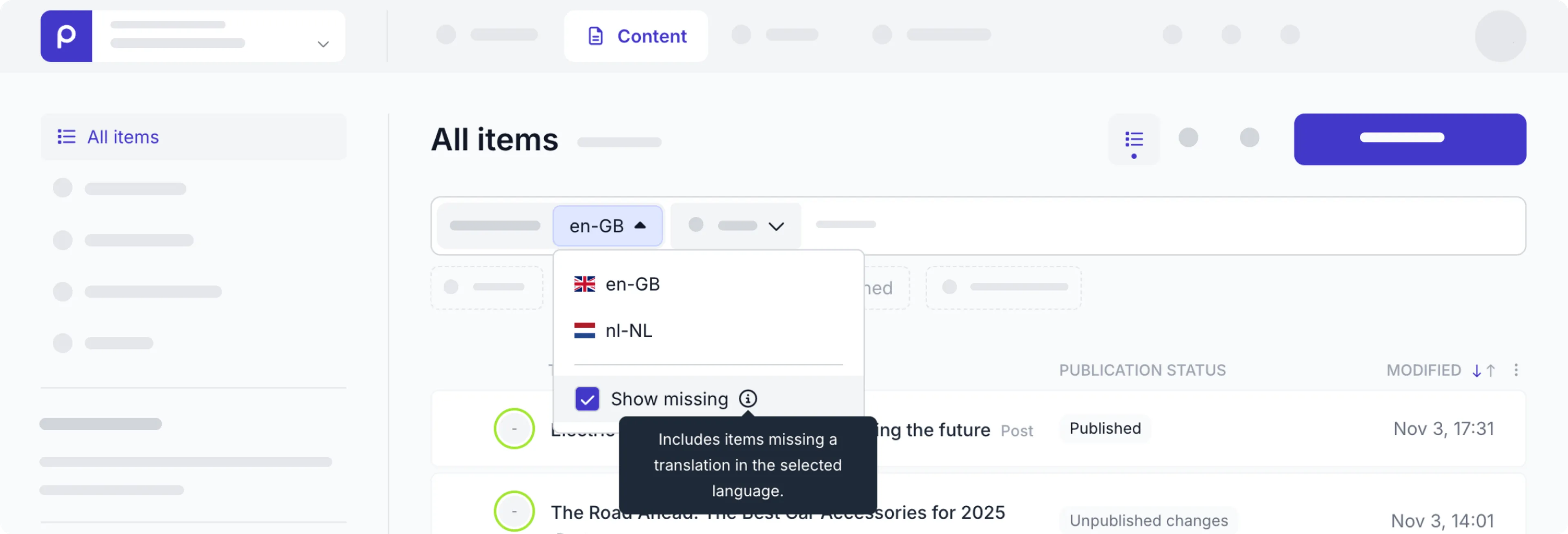 Working with multiple locales
