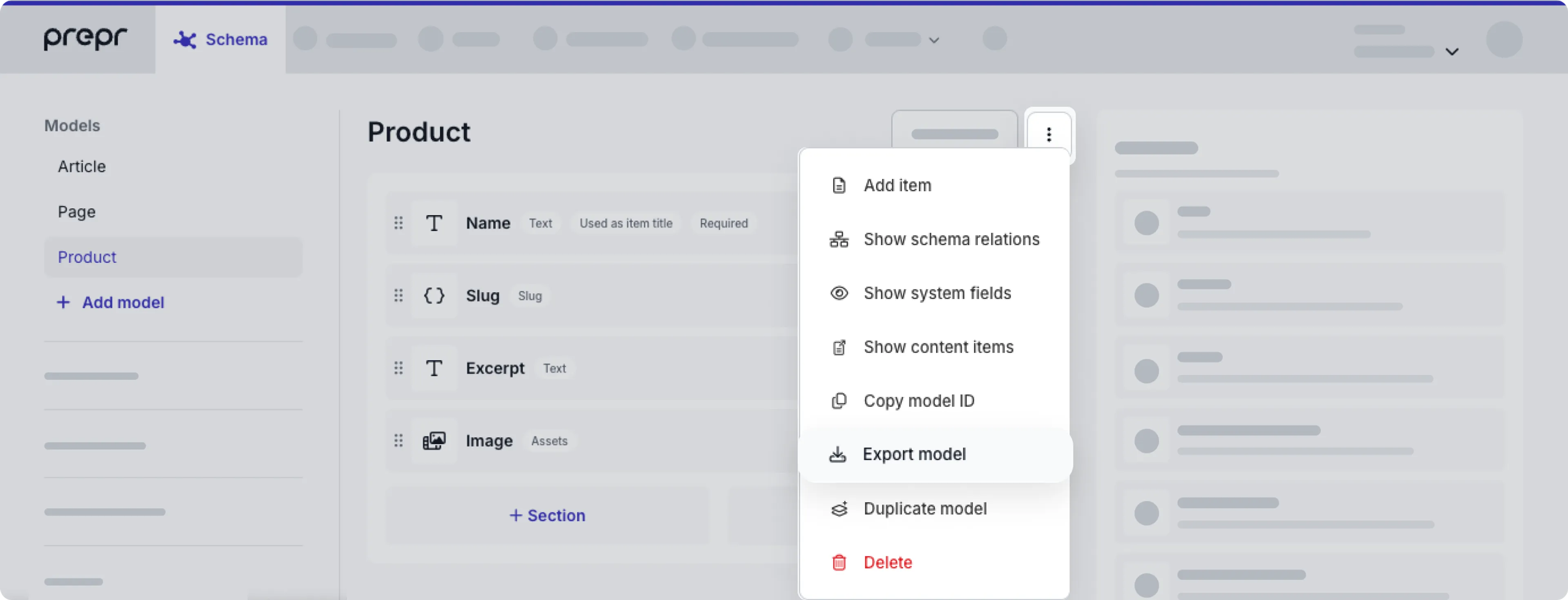 export-model