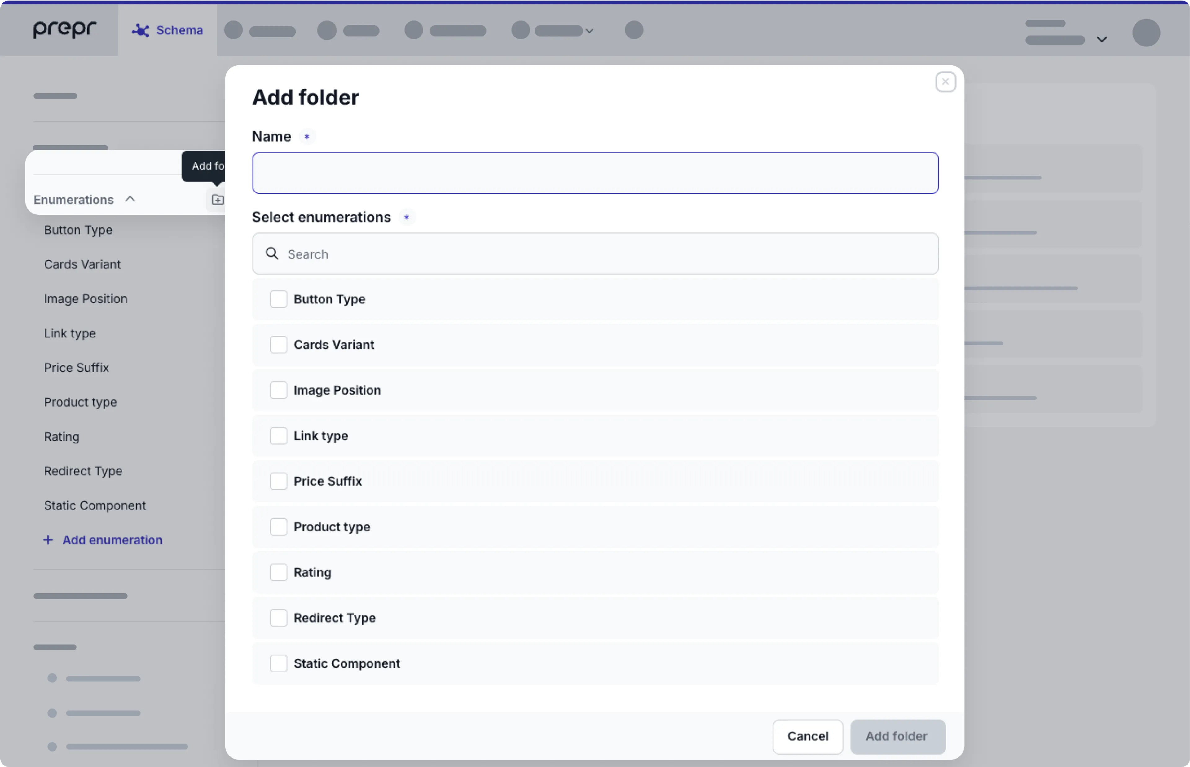 enumerations folder
