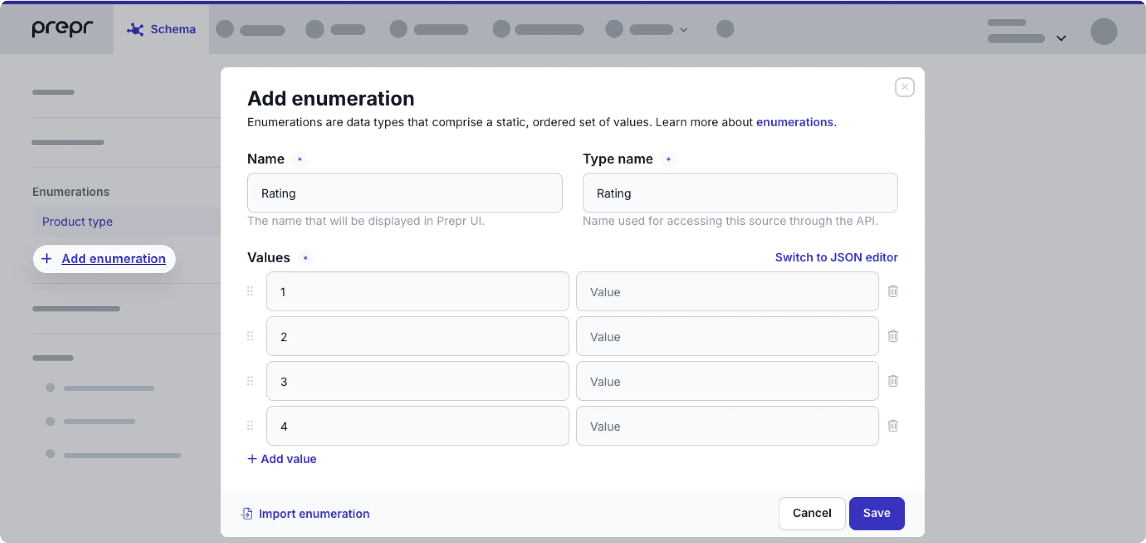 add enumeration