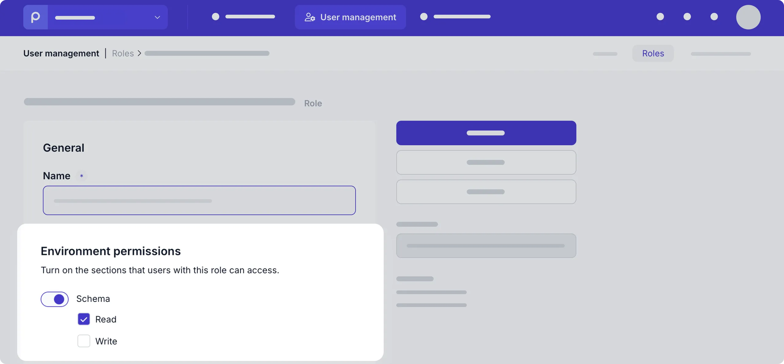 Role with schema read access