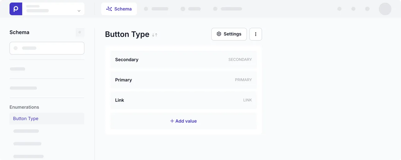 button type enumeration