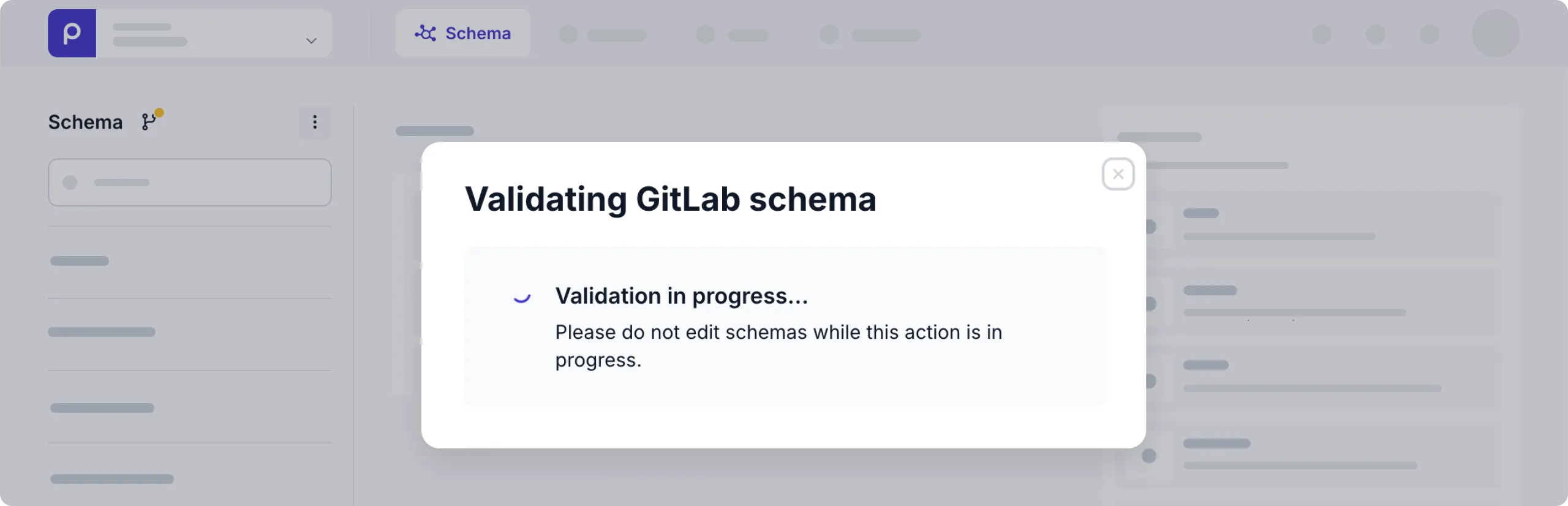 Validating GitLab schema