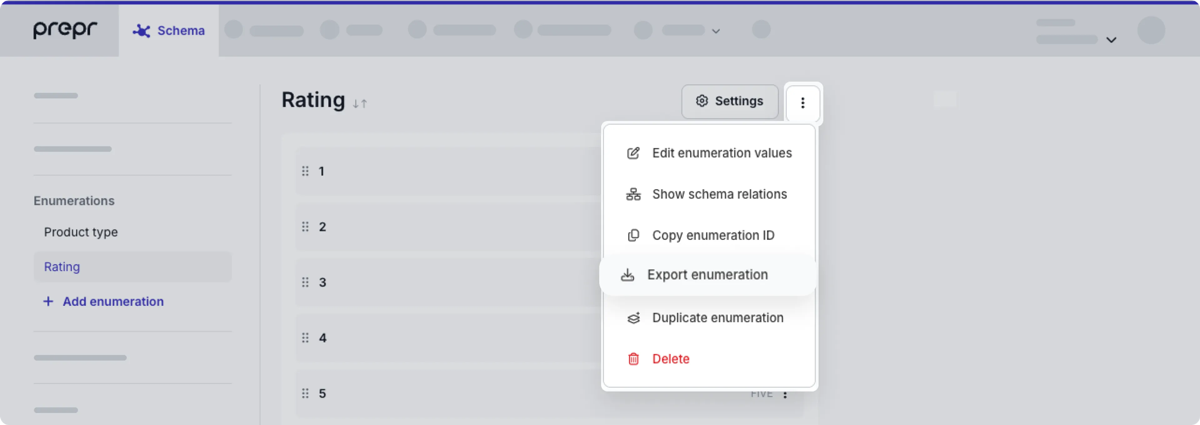 export enumeration