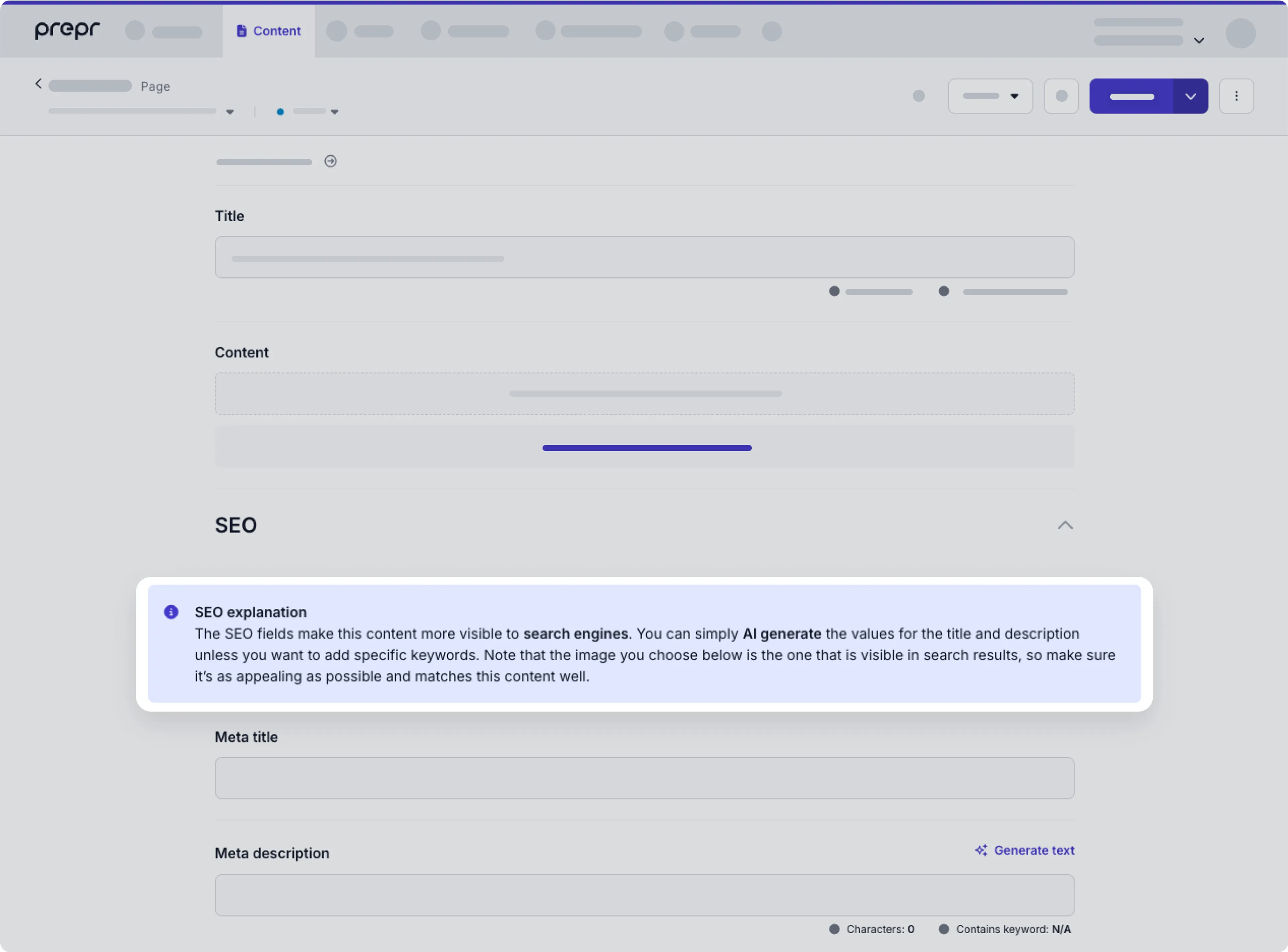 content item example