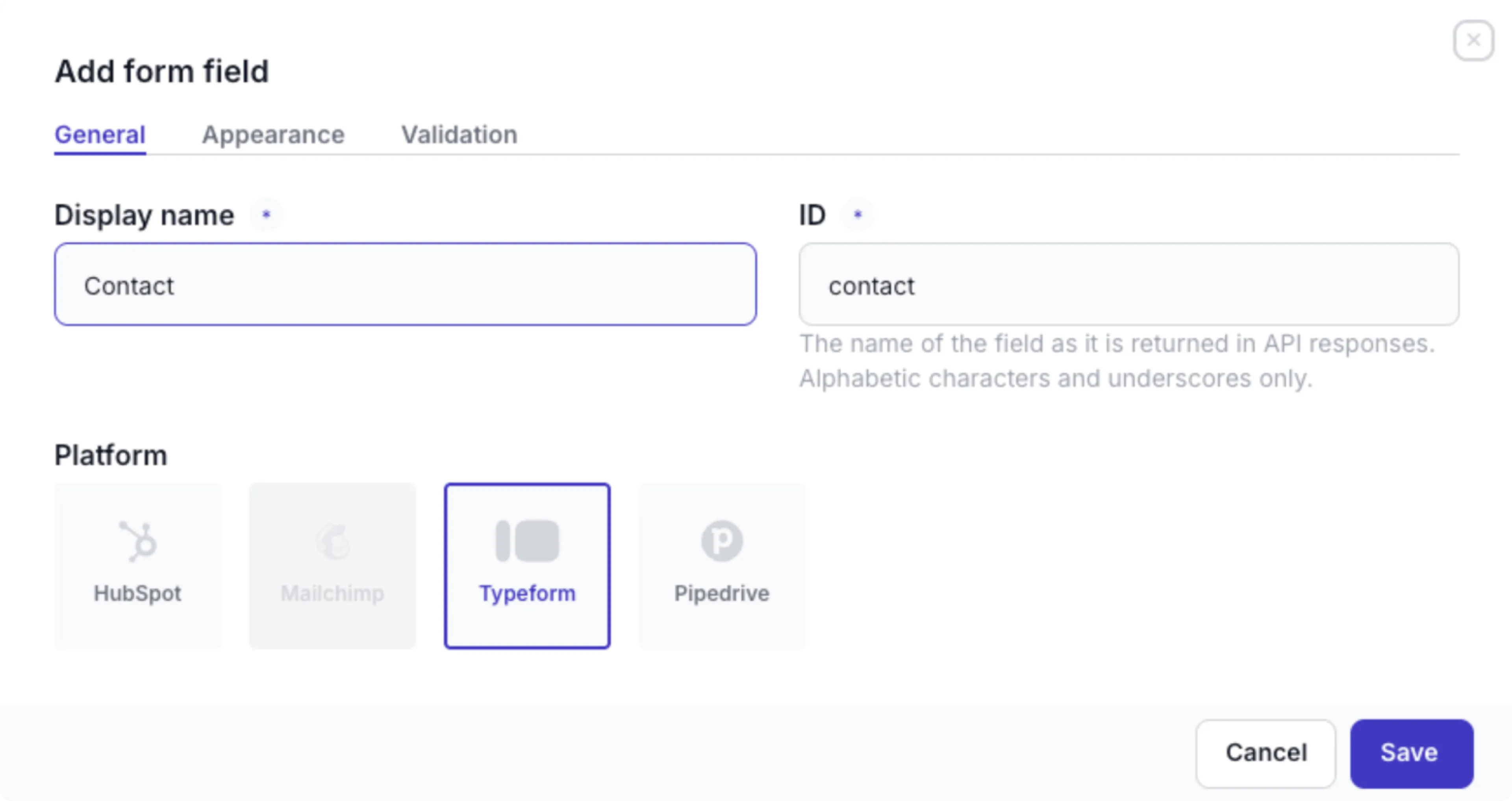 Form field