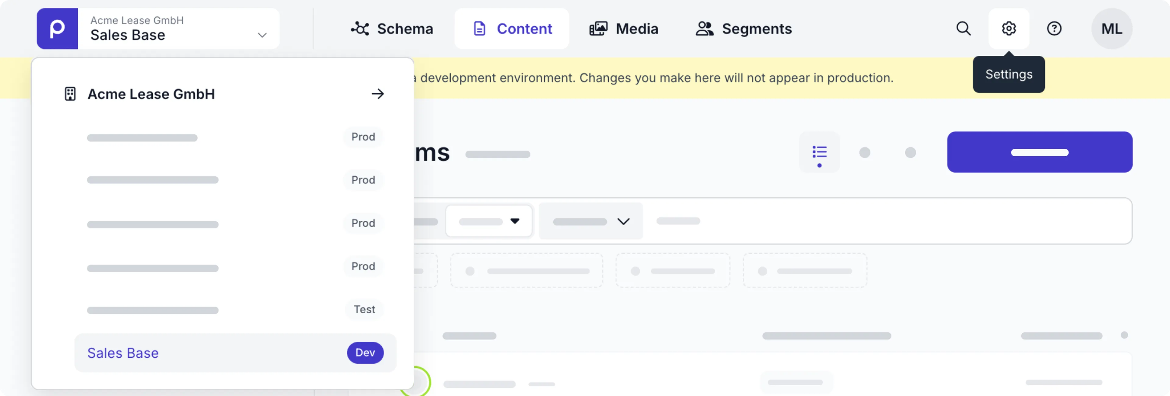 updated navigation UI