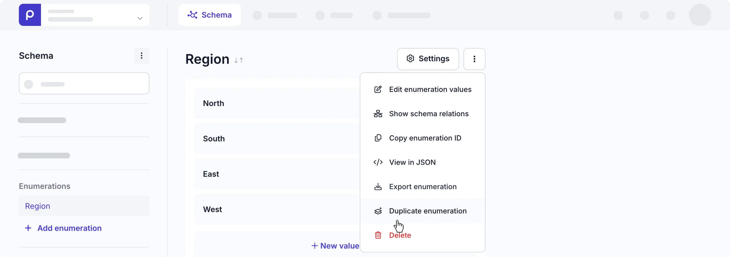 Duplicate an enumeration