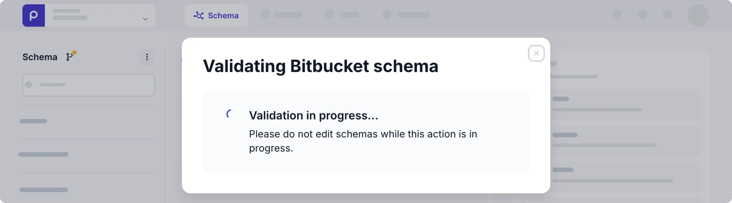 validating bitbucket schema