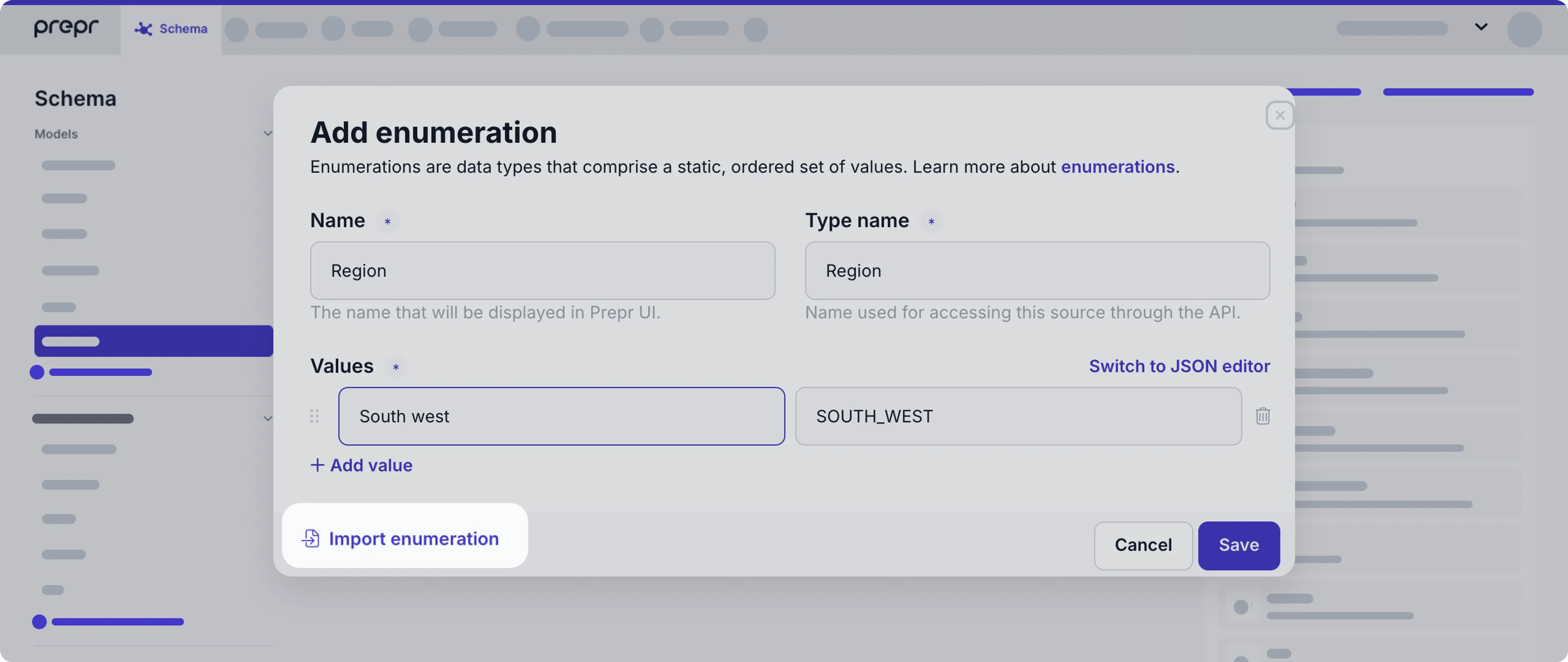 import enumeration
