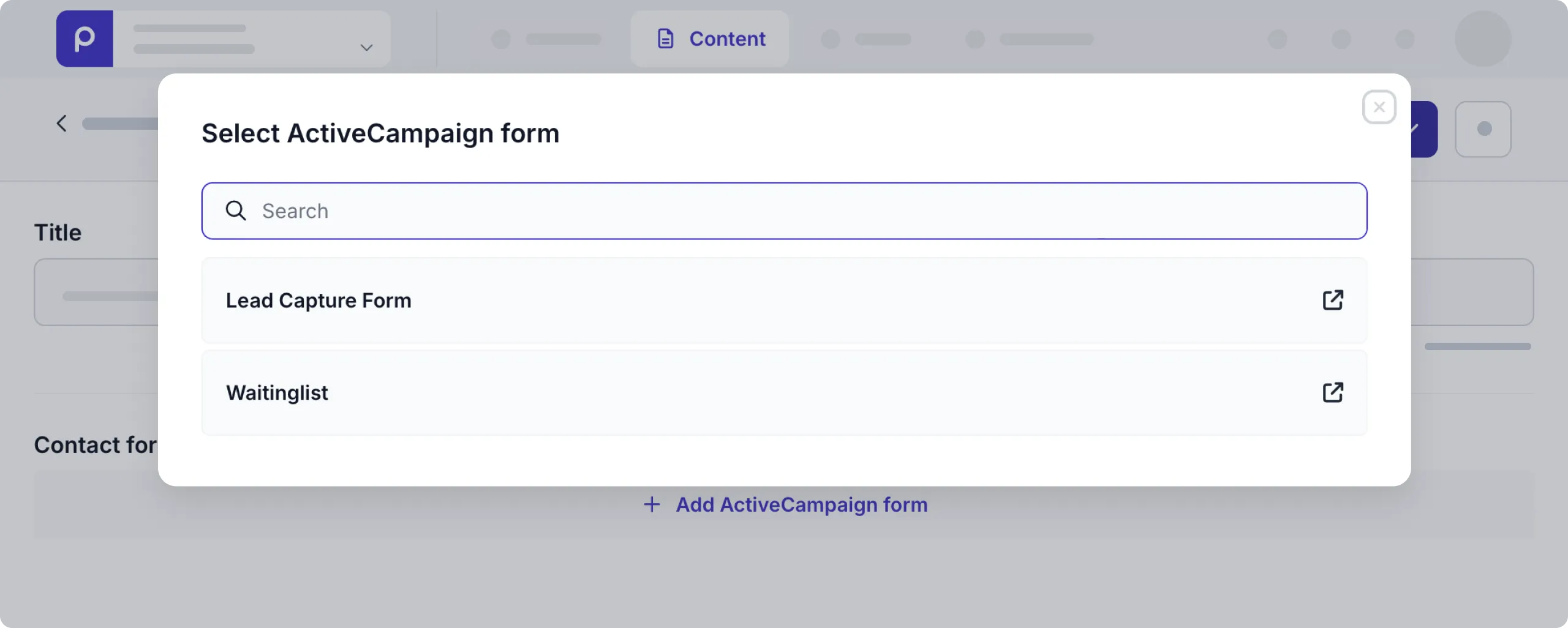 example content item