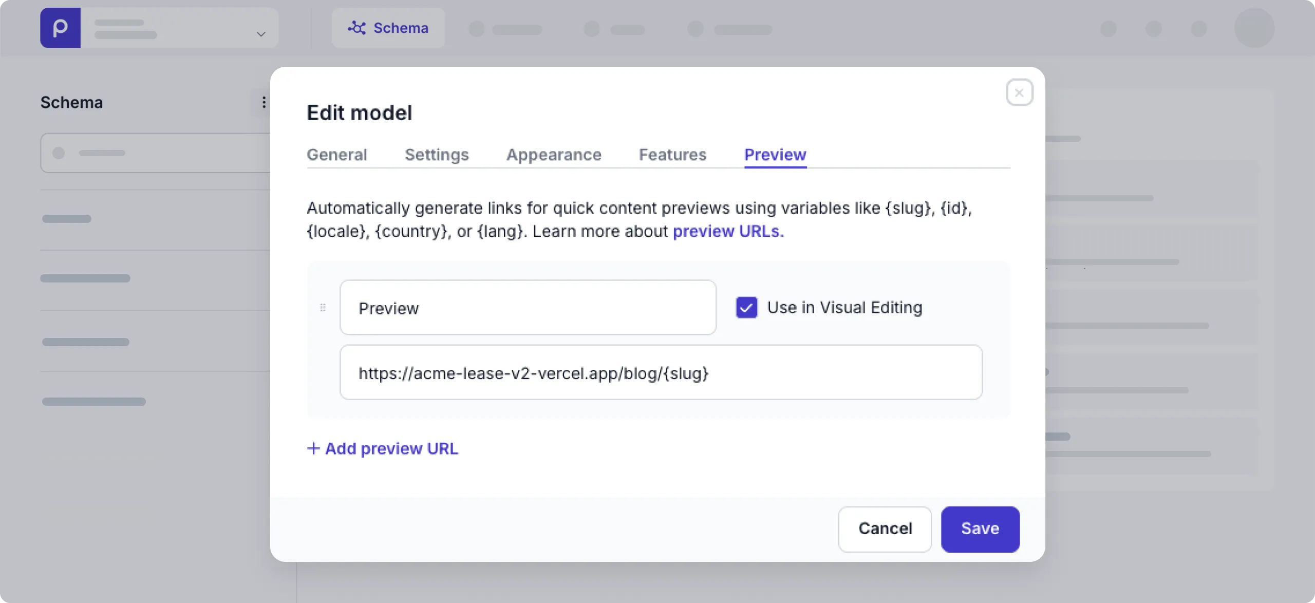 Enable Visual editing