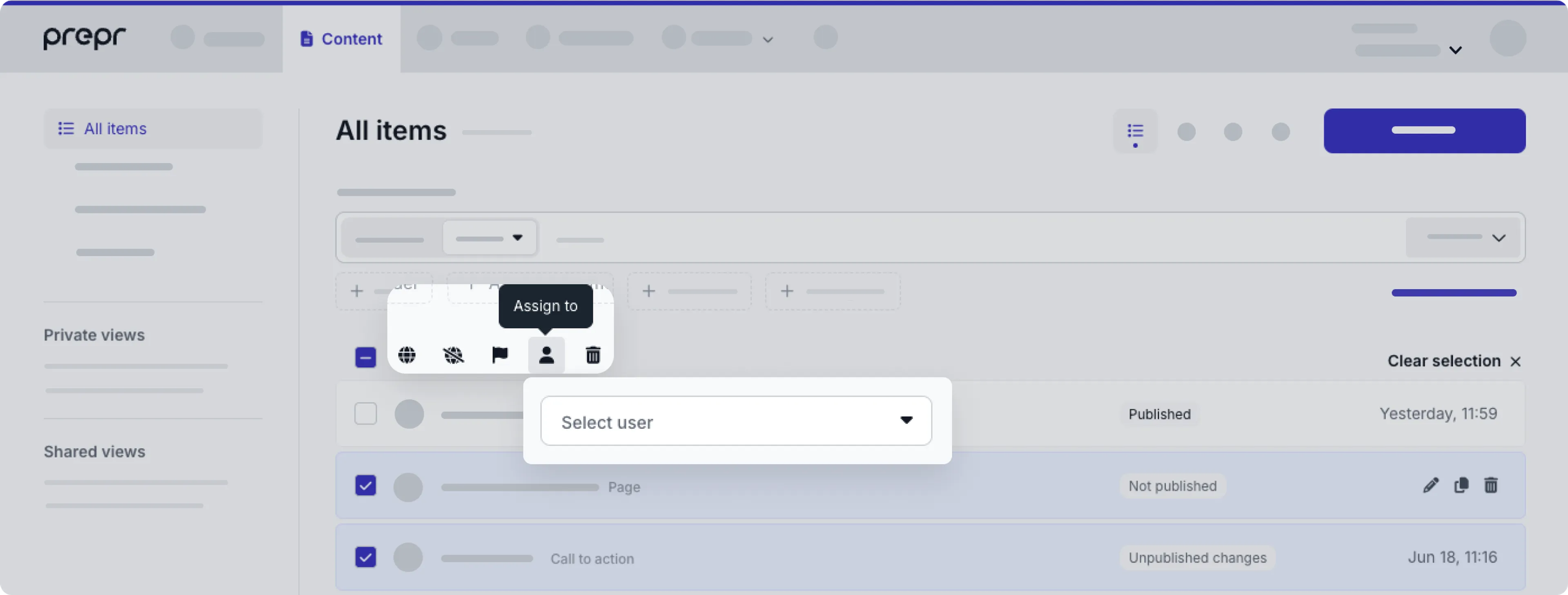 change assign
