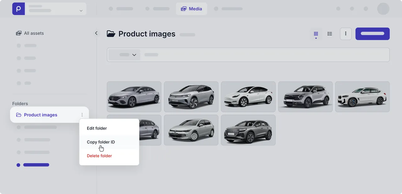 example asset folder ID