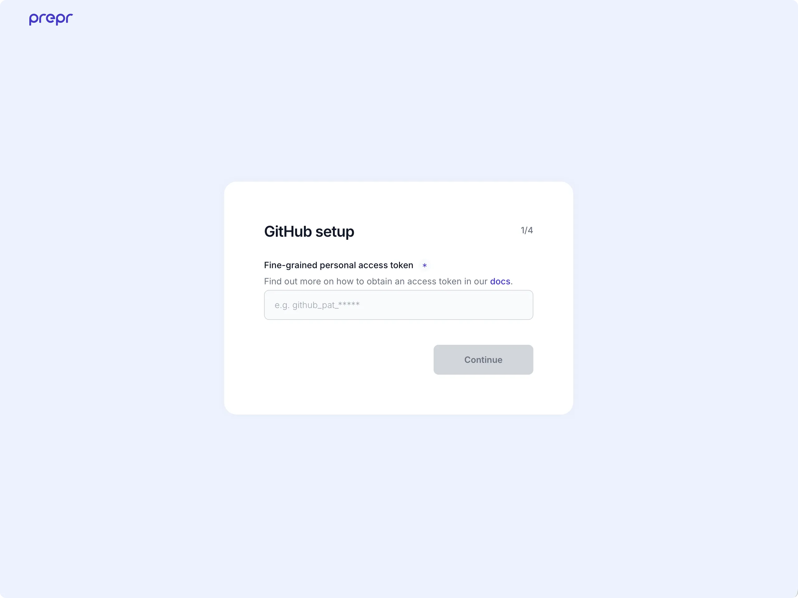 GitHub personal access token