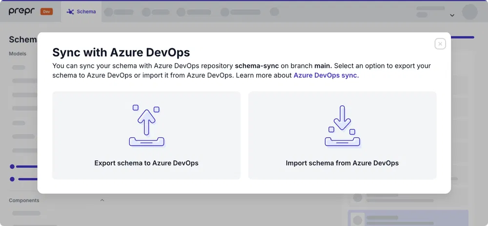 Import or export Azure DevOps