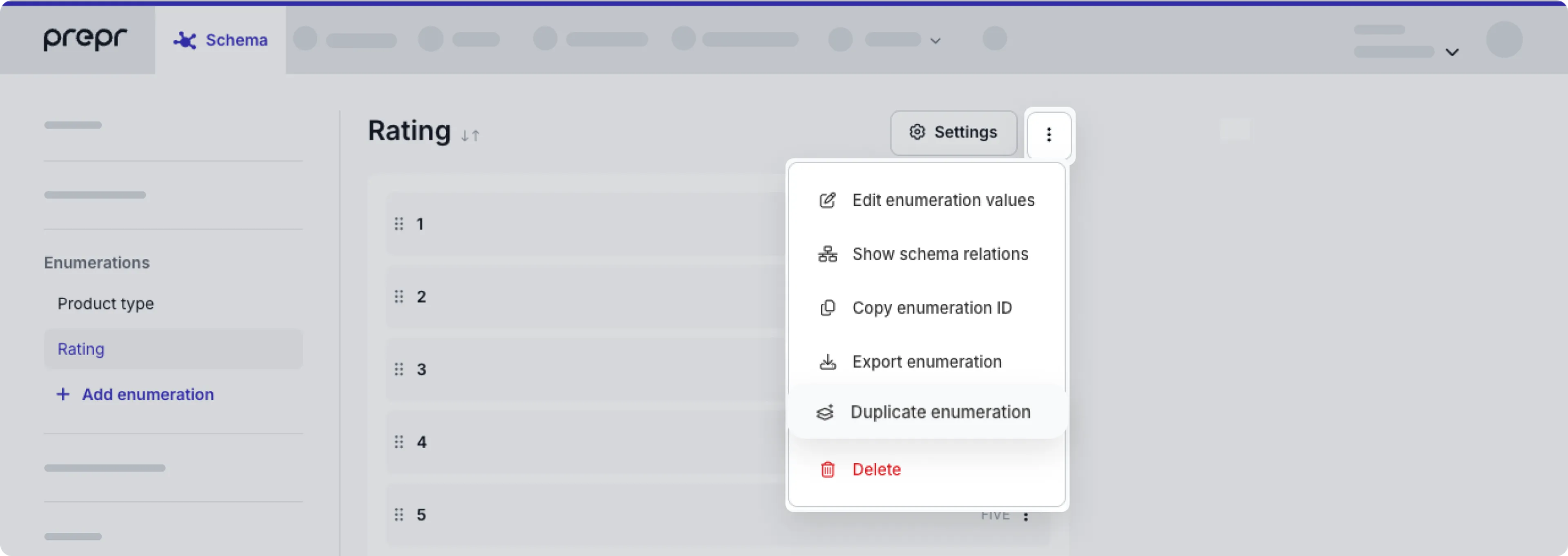 Duplicate an enumeration