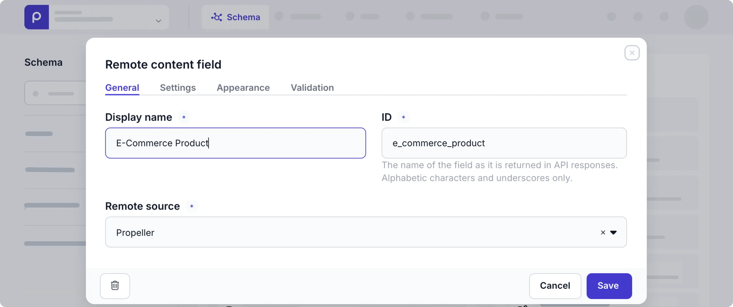 example remote content field