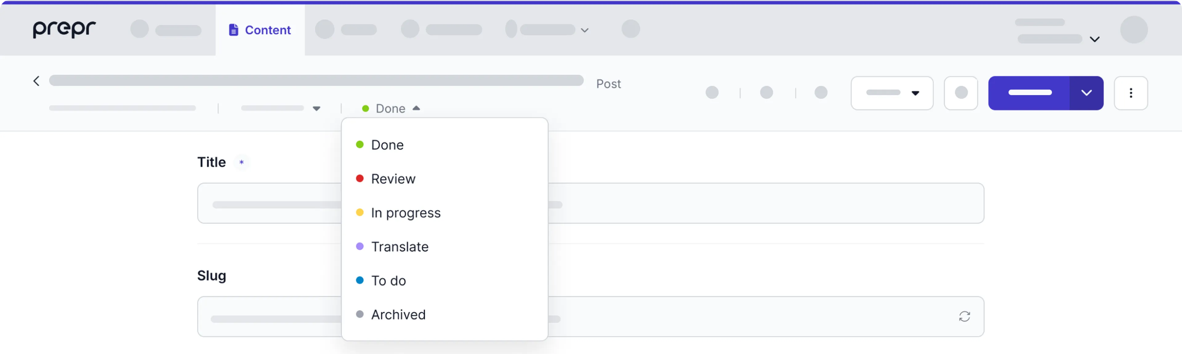 workflow stages