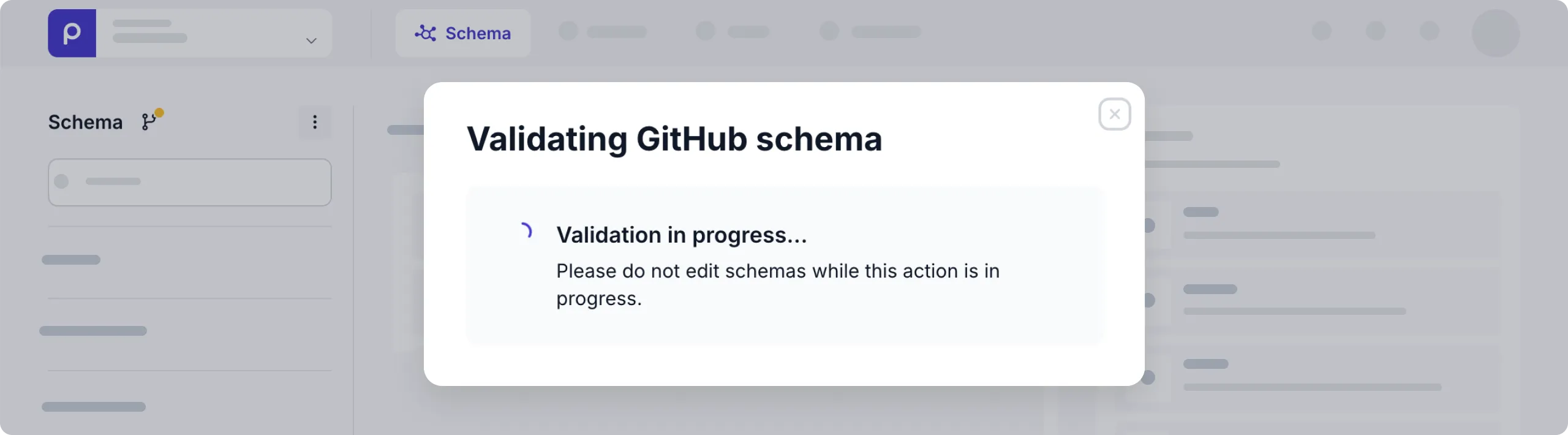 Validating GitHub schema