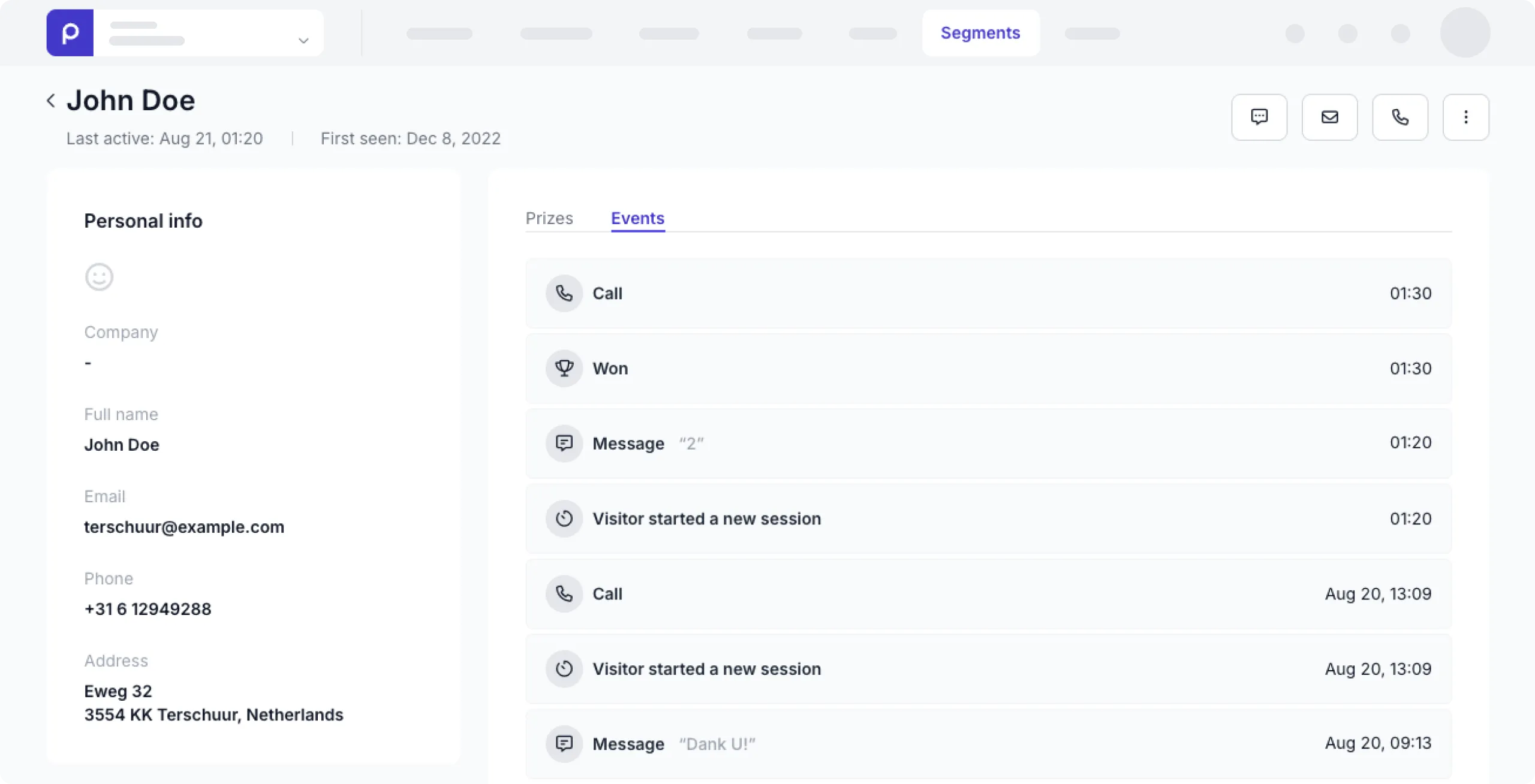 Clearer profile example