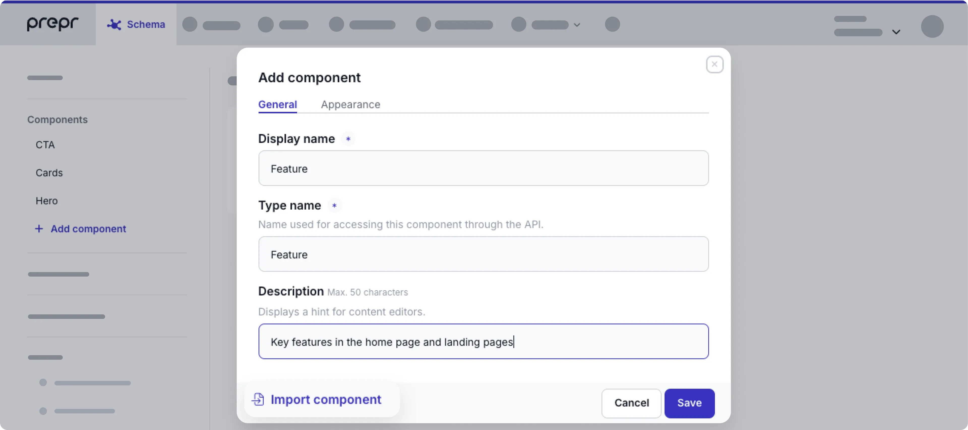 import-component