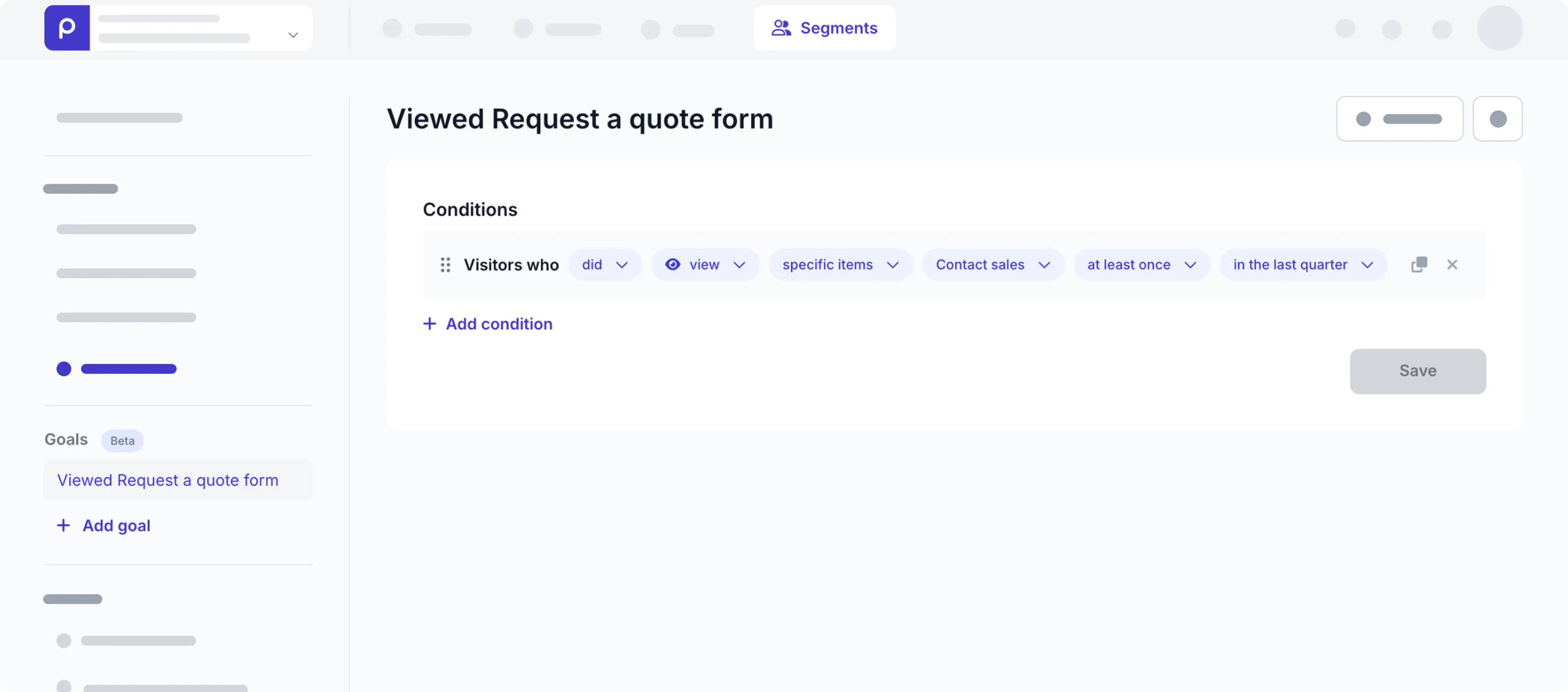 Goal definition - primary goal