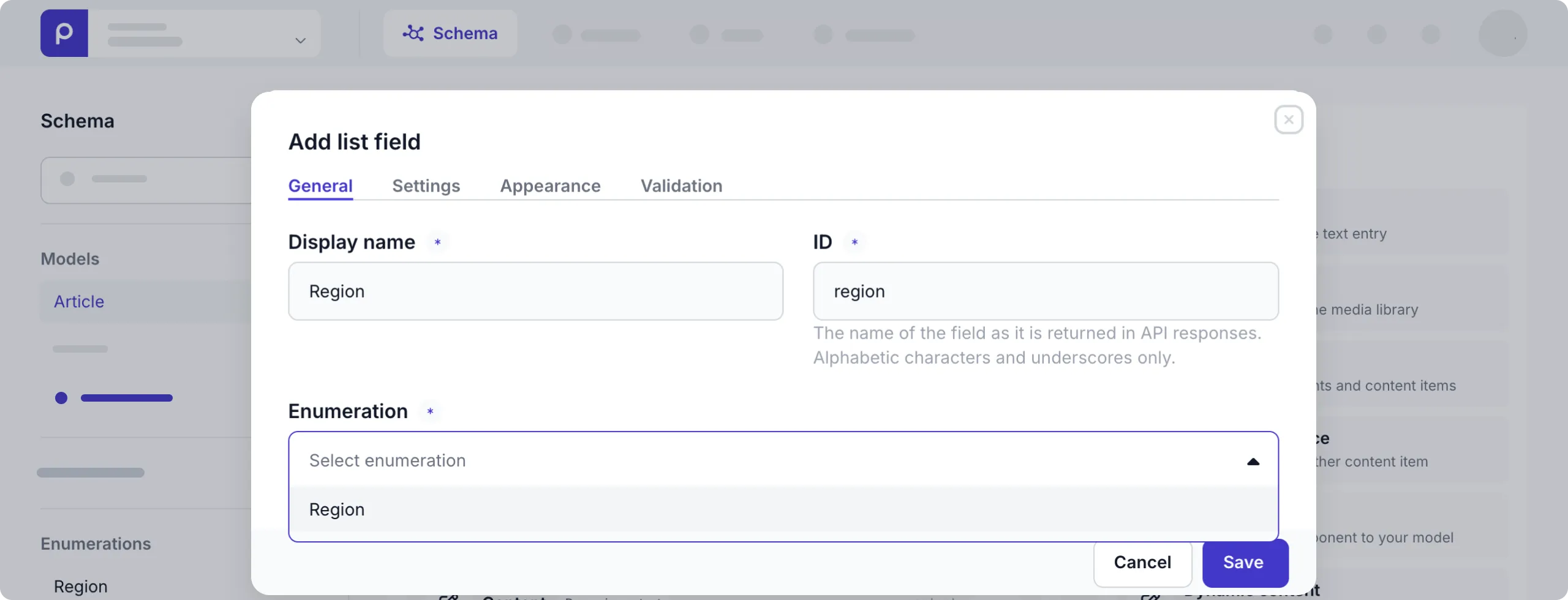 Add List field