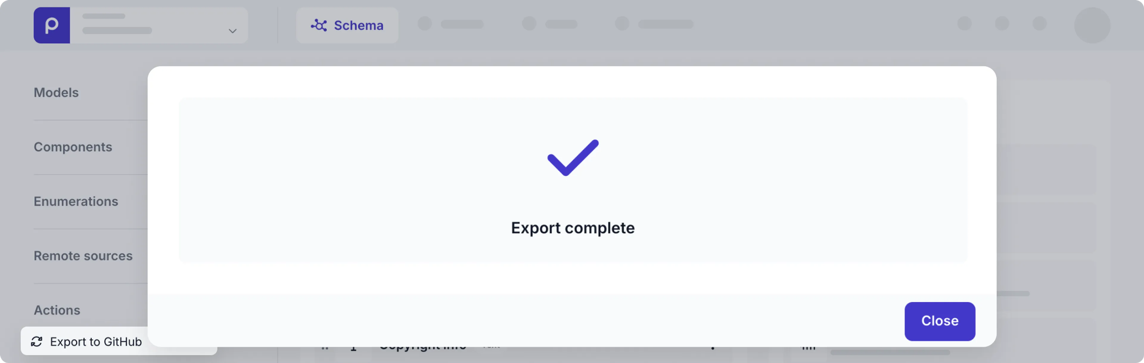 GitHub export complet