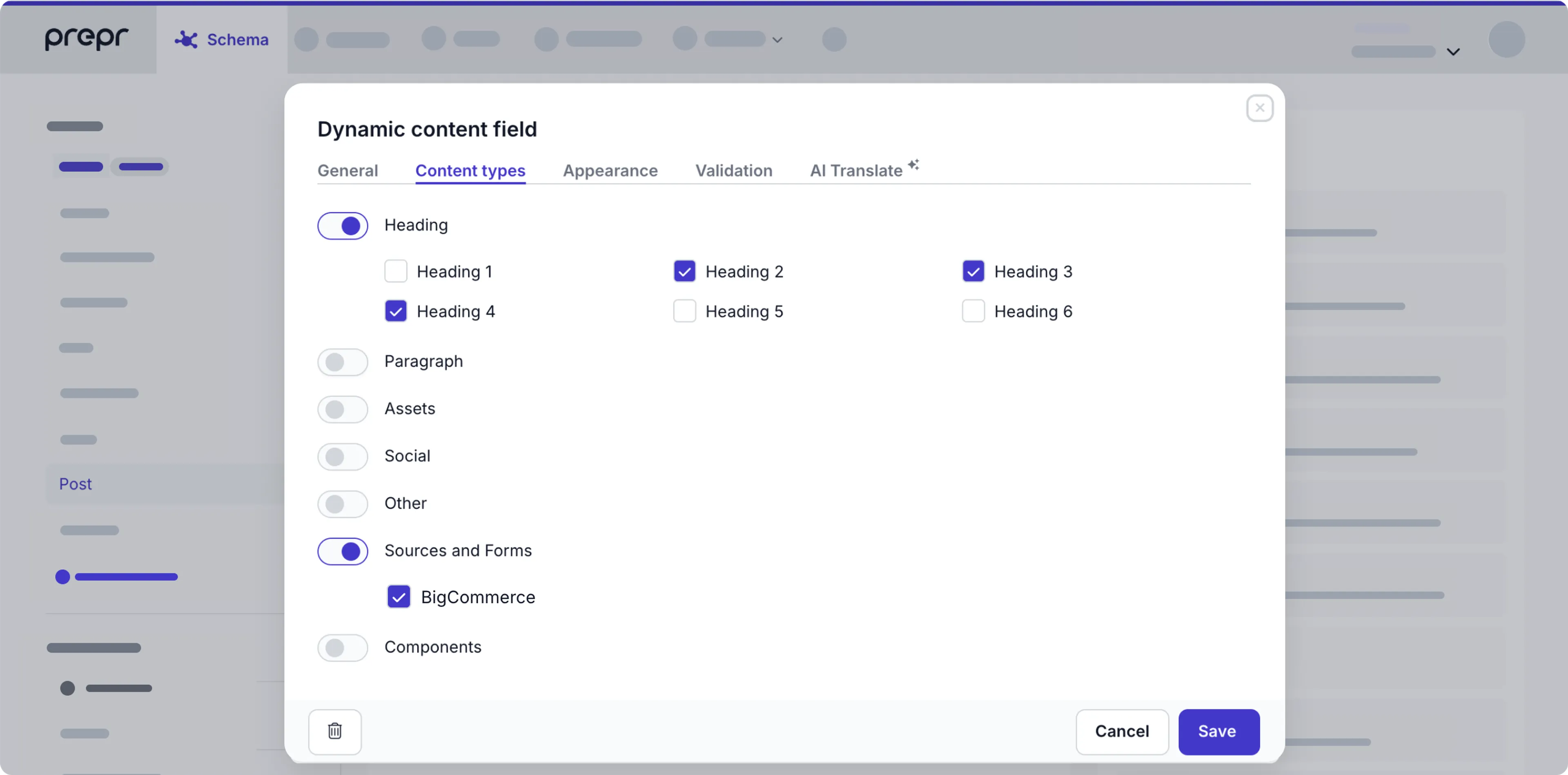 example article model with remote content