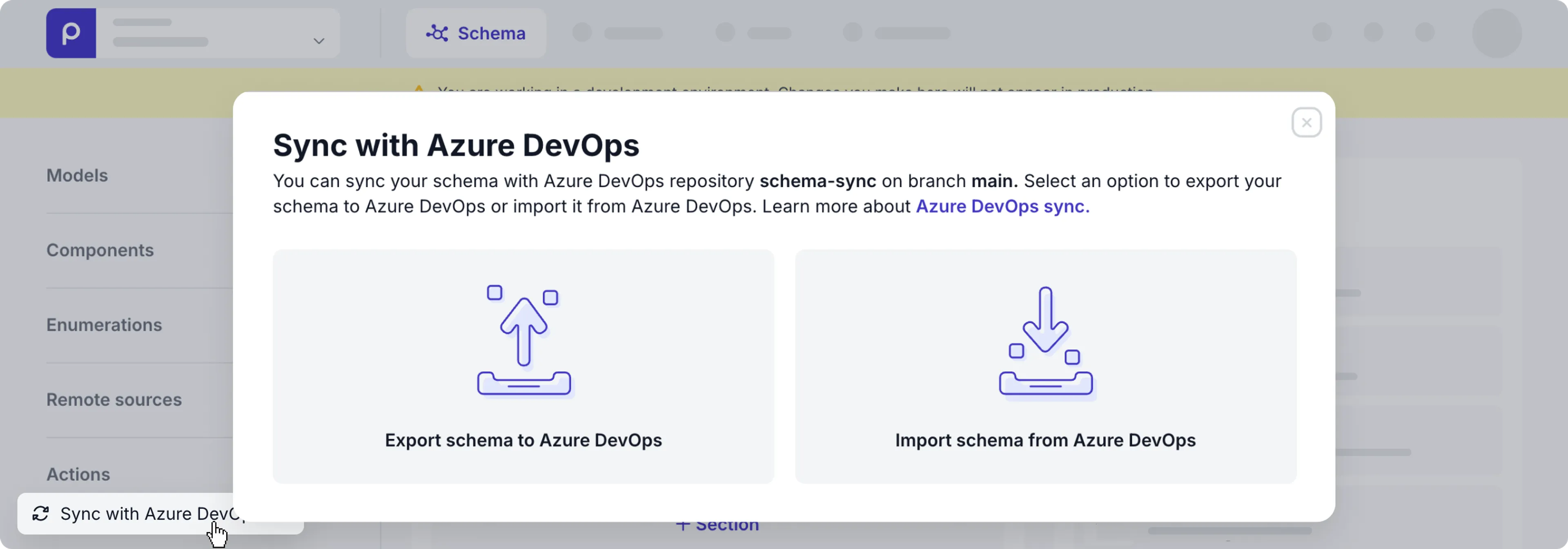 Import or export Azure DevOps