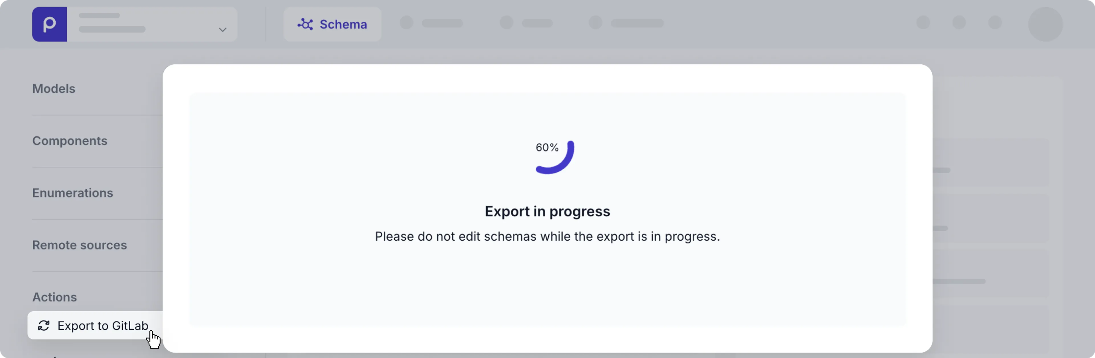 GitLab export in progress