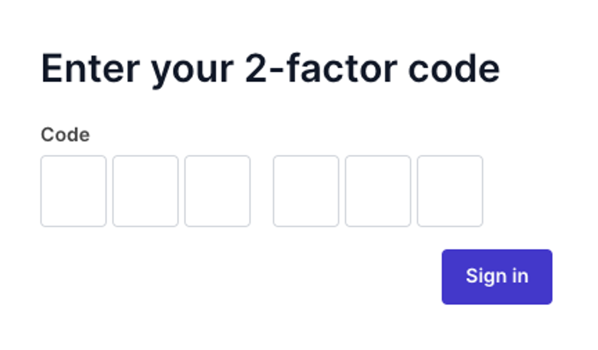 Sign in using 2FA