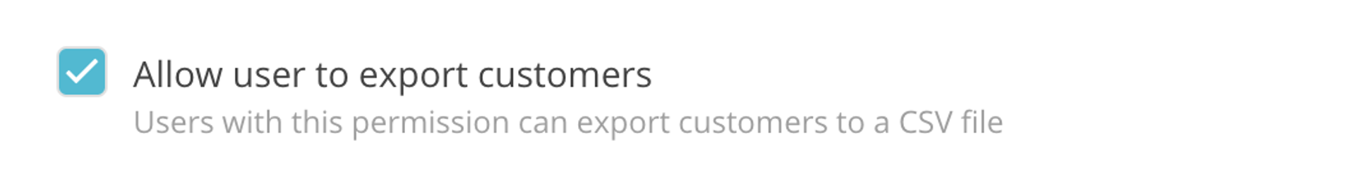 Export customers