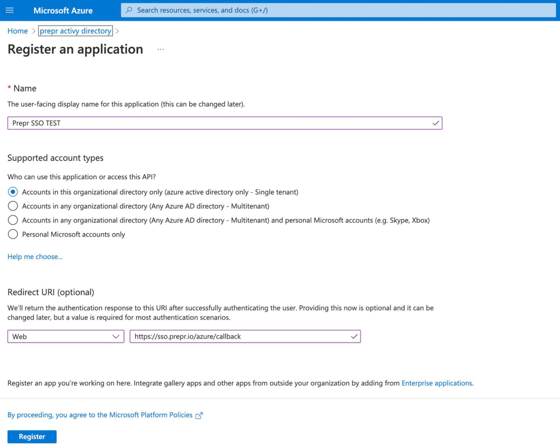 Register your app with Azure AD